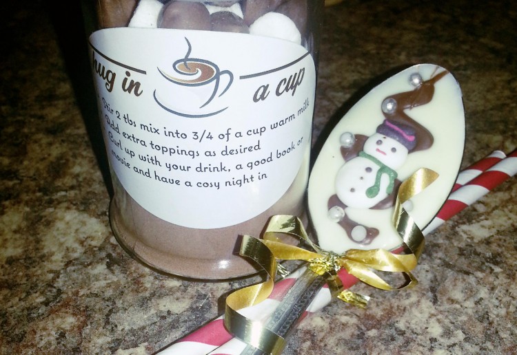 Hot chocolate in a jar
